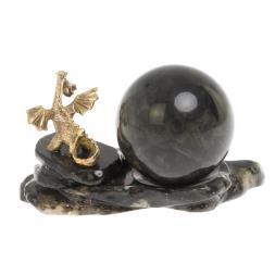 Шар 4,5 см на подставке &amp;quot;Дракон&amp;quot; из лабродарита