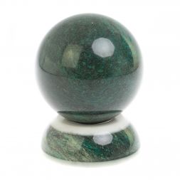 Шар &amp;quot;Антистресс&amp;quot; из змеевика и белого мрамора 9,5 см