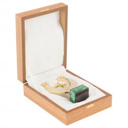 Подкова &amp;quot;На удачу&amp;quot; малахит